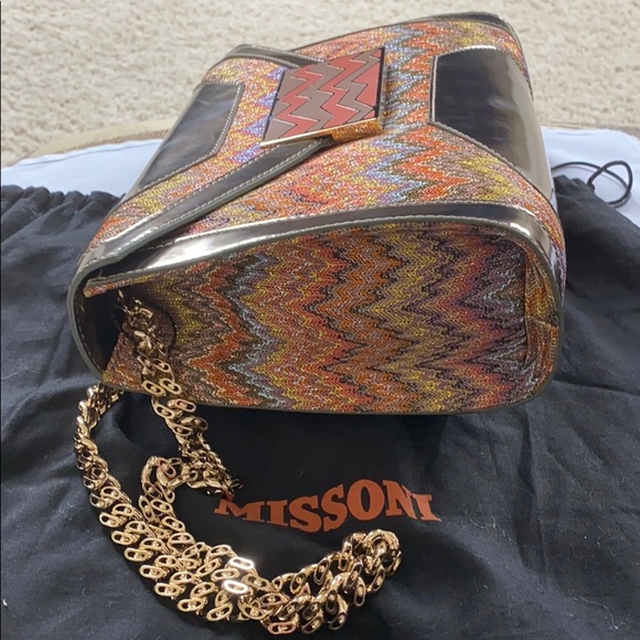 MISSONI Lurex shoulder bag NWT - Picture 3 of 11